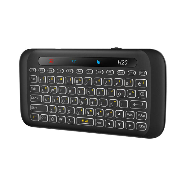 ZOWEETEK 2.4G MINI WIRELESS TOUCHPAD, KBD BLACK* - KBD-ZW-H20