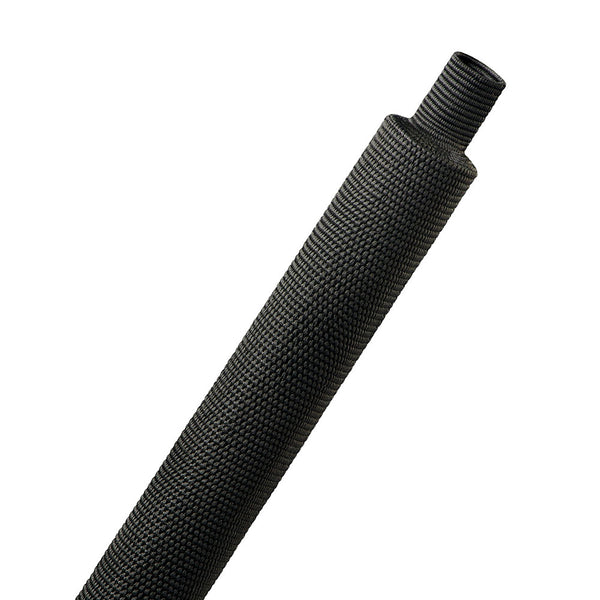 1M HEATSHRINK FABRIC 12MM TO 6MM BLACK (H2F0.48BK) - NET-SOCK-H2F0.48BK
