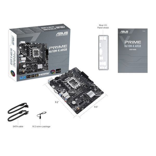 Asus PRIME H610M-R DDR5 LGA1700 Micro-ATX Motherboard-H610M-R-D5
