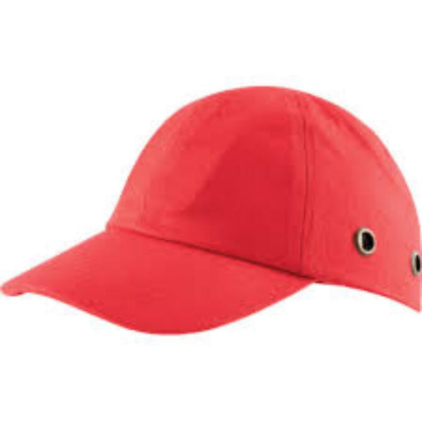 Red Baseball Bump Cap - Safety Headwear | Chavda.com