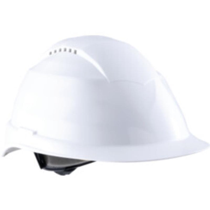 Halo ABS HELMET 6 POINT TEXTILEHARNESS VENTED RATCHET WHITE