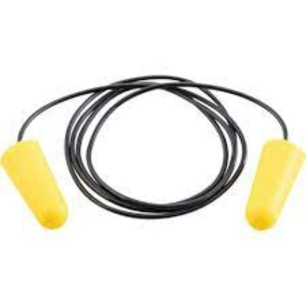 CROMWELL Corded Pu Earplugs Yellow 34Db(Bx-200Pr) - HAL9581640K
