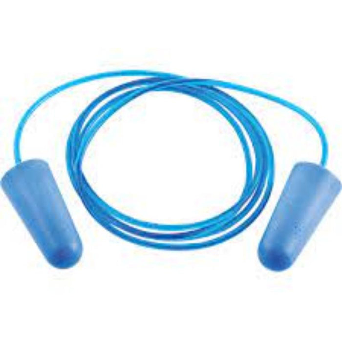 Detectable Blue Corded Earplugs - Safety Ear Protection for Food Processing & Industrial Use