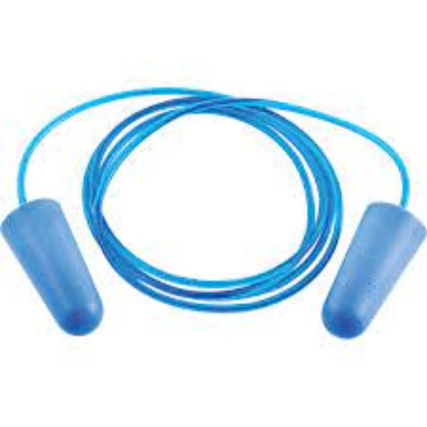 Detectable Blue Corded Earplugs - Safety Ear Protection for Food Processing & Industrial Use