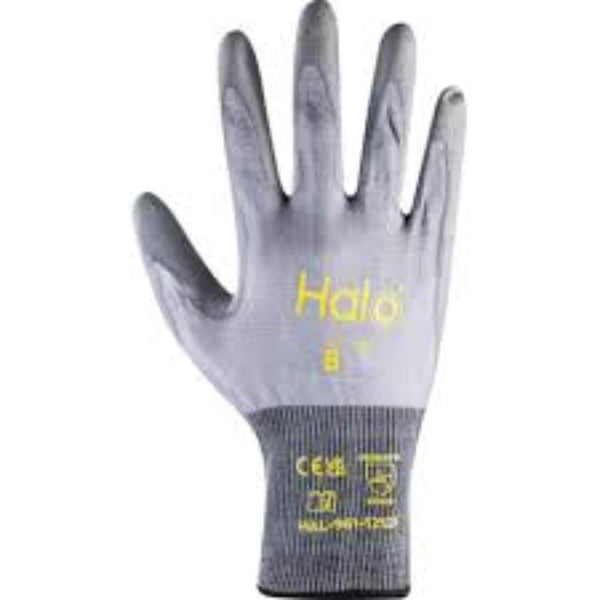 HALO Cut B Glove, 18 Gauge, PU Palm Coated - Size 6 | Protective Work Gloves