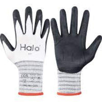 Halo SUSTAINABLE 15 GAUGE LINERNITRILE PALM COATING SIZE 6
