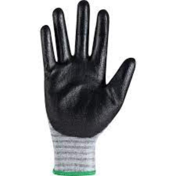 HALO Sustainable Work Glove - Black PUPalm Coating, Size 7 | Safety Gloves for Work & Protection