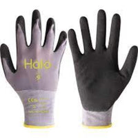 Halo 18 GAUGE LINER SANDY NITRILE PALMCOATED SIZE 9