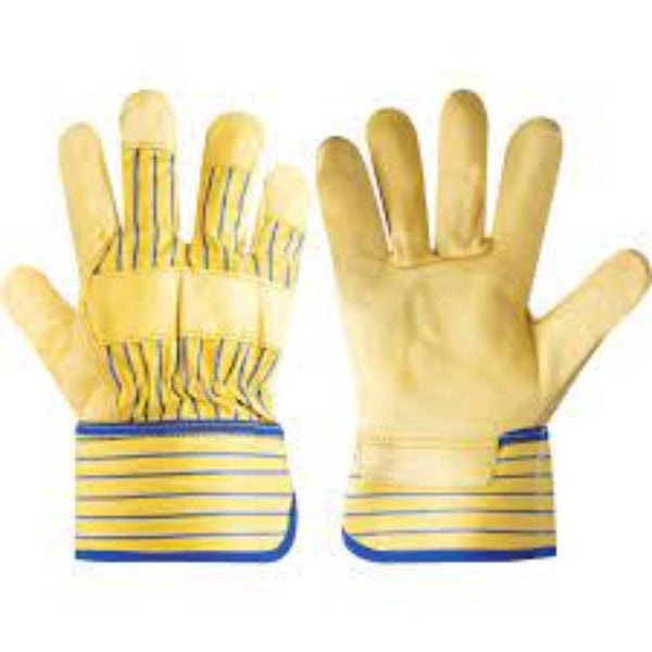 Halo YELLOW COWHIDE RIGGERS 2" SAFETYCUFFS SIZE 10
