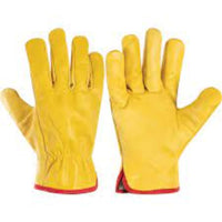 Halo YELLOW COWHIDE LINED DRIVERSGLOVES SIZE 10