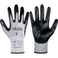 Halo Cut B Nitrile Work Gloves Size 8 - HAL9612210E - 13G Foam Palm Coated Cut Resistant Safety Gloves