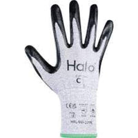 Cromwell Halo Cut C Gloves, Size 7: 13G Foam Nitrile Palm Coated Safety Gloves. Cut Resistant Work Gloves.