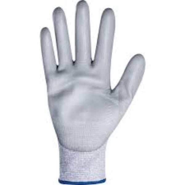Cromwell Cut C 13G PU Coated Safety Gloves, Size 6 - Pack of 12. Cut Resistant Work Gloves for Hand Protection