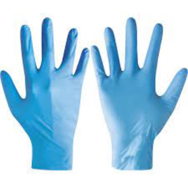 Halo GLOVES DISPOSABLE BLUE NITRILE3.5G (PK-100) (SZ-L)