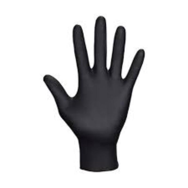 Halo NITRILE BLACK 8.6G DIAMONDTEXTURE GLOVES (PK-50) (SZ-S)