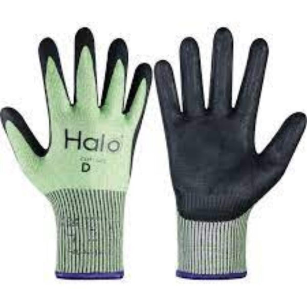 Halo FOAM NITRILE CUT D GLOVE GREENSZ.10