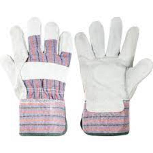 Halo CHROME LEATHER RIGGER GLOVES 2"CUFFS SZ 8