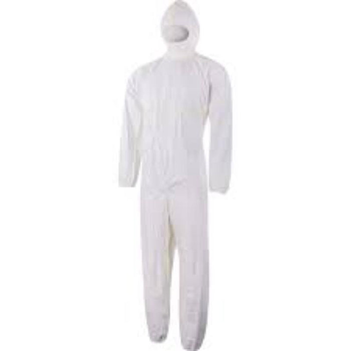Micro-Porous Coverall Type 5/6 Hooded White 3XL | Protective Suit Hazmat Suit | Chemical, Paint | chavda.com