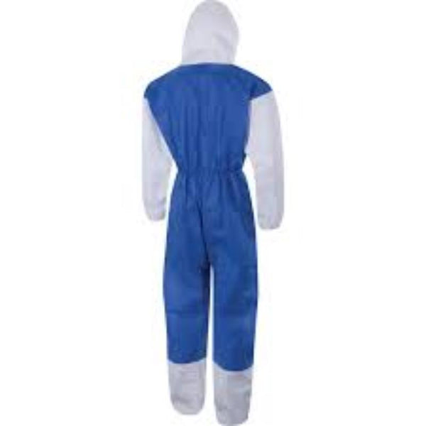 Halo DUAL WHITE/BLUE HOODED TYPE 5&6COVERALL (3XL)