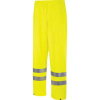 Hi-Vis Breathable Trousers Yellow EN20471 Certified - High Visibility Work Pants, Safety Gear