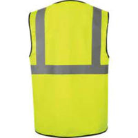 Hi-Vis Yellow Waistcoat - EN20471 Certified Safety Vest for Work, High Visibility Clothing
