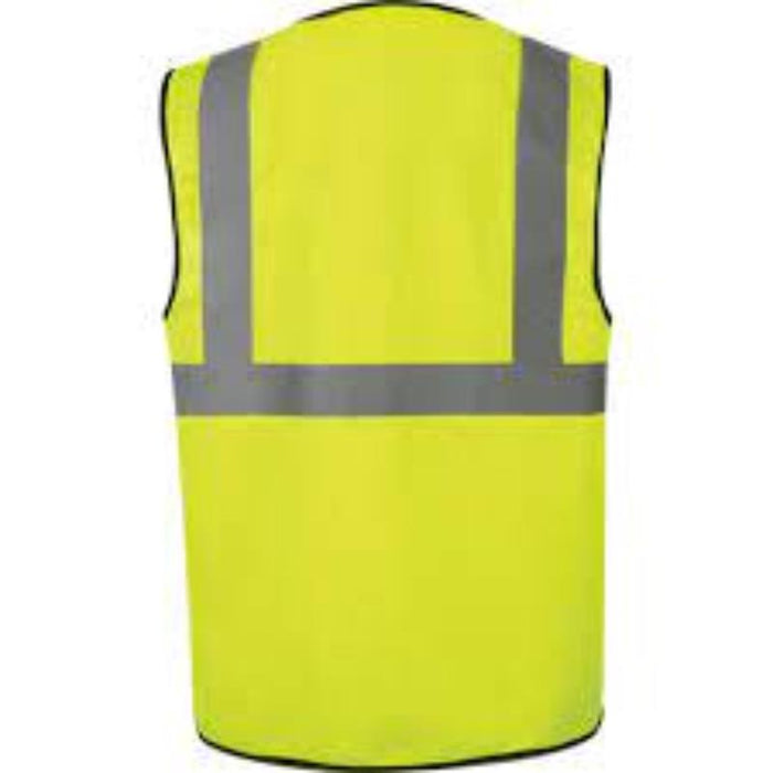 Hi-Vis Yellow Waistcoat - EN20471 Certified Safety Vest for Work, High Visibility Clothing