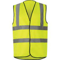 Hi Vis Vest - Yellow Safety Waistcoat EN20471 Certified - High Visibility Workwear for Construction, Road Work, and Industrial Safety