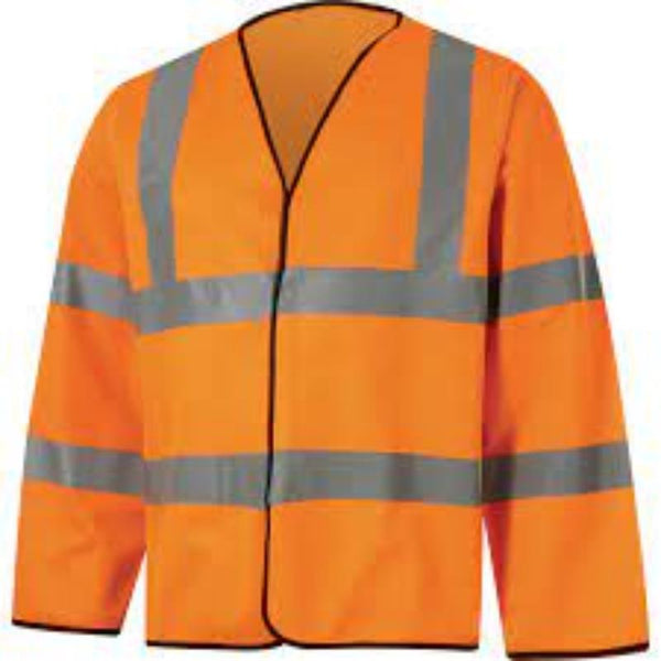 Cromwell Hi-Vis Lightweight Orange Jacket (EN20471) | High Visibility Safety Workwear | Reflective