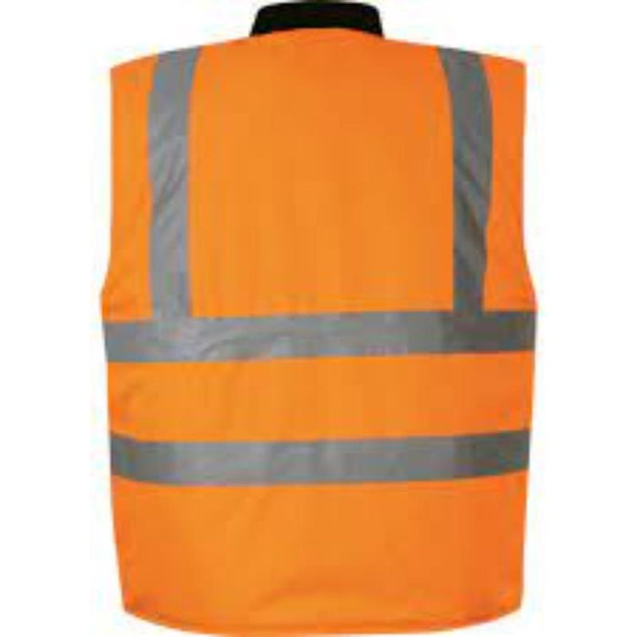 Orange Hi-Vis Reversible Bodywarmer EN20471 (3XL) | Workwear Safety Vest