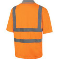 Cromwell Hi-Vis Orange Polo Shirt EN20471 (M) | High Visibility Safety Workwear
