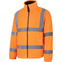CROMWELL Hi-Vis Fleece Jacket, EN20471 Orange, Chavda.com Safety Workwear