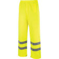 Hi-Vis Yellow Trousers EN20471 Reflective Safety Pants, High Visibility Workwear