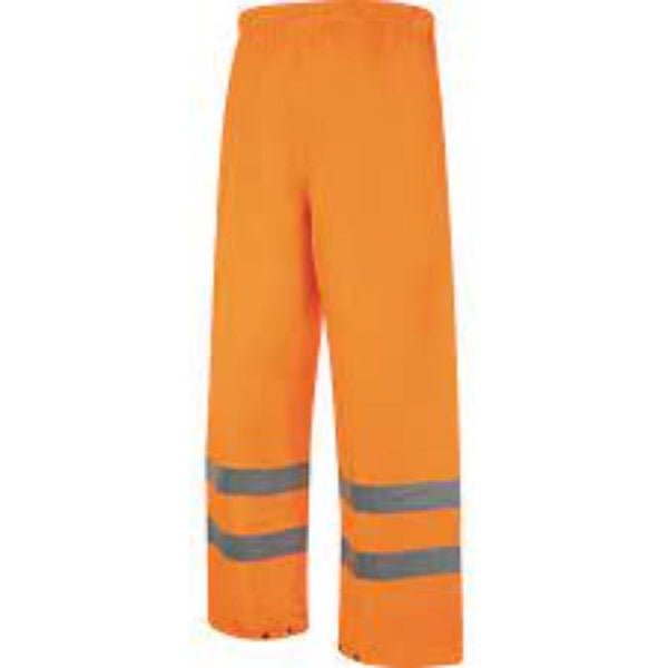 Hi-Vis Orange Trousers EN20471, Safety Pants, High Visibility Workwear 5XL, Reflective Stripes