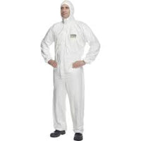 HALO TYVEK 200 White Coverall Type 5/6, Protective Suit, Safety Apparel
