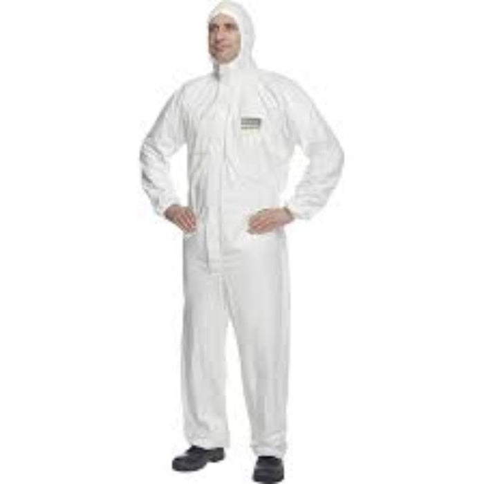 Tyvek Coverall - Protective White Suit, Type 5/6, 3XL | Disposable Coveralls