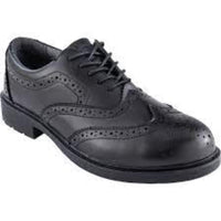 Black Brogue Shoe - Men's Leather Wingtip Oxford Dress Shoe, Detailed Stitching, Comfortable and Durable.