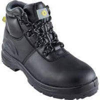 Cromwell Chukka Boot Black S3 SRC - Size 7 Safety Boot | Durable Work Boot, Black Leather Ankle Protection, Anti-Slip SRC Rated Sole