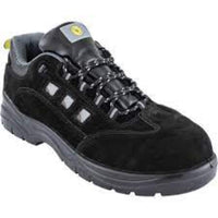 CROMWELL TRAINER BLACK MF S1P SRC SIZE 13 - Black Safety Shoe, Steel Toe Work Trainer. HAL9638173K