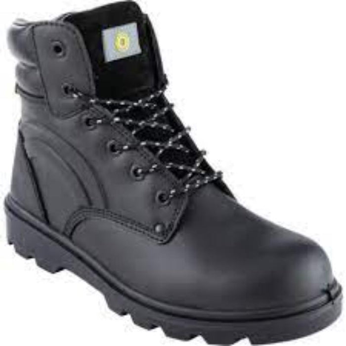 CROMWELL TRUCKER BOOT BLACK S1P SR C - Size 3 Safety Work Boot. Durable, Black Leather. Shop now at chavda.com!
