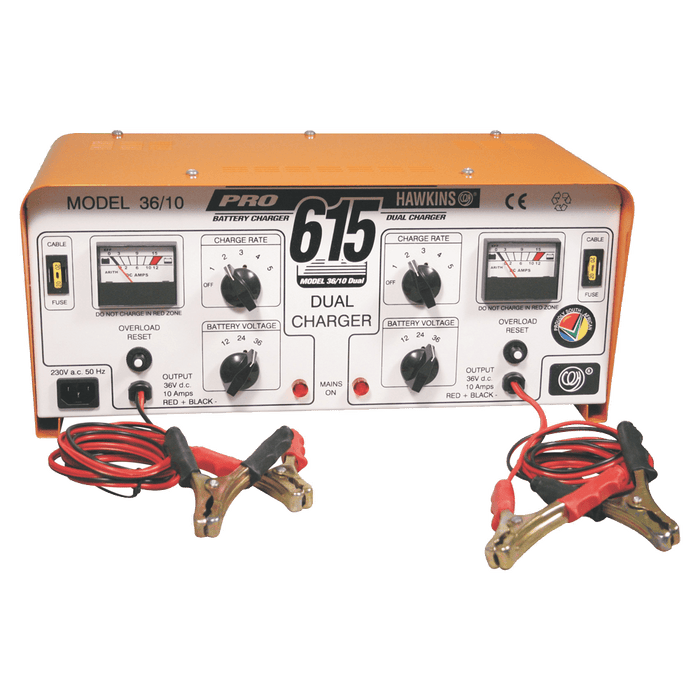 Battery Hawkins Pro615 Charger 6 X12 V 10 A Haw36 10 G