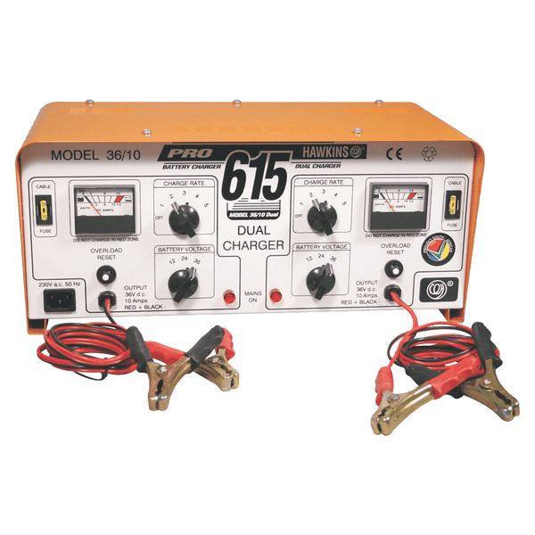 Battery Hawkins Pro615 Charger 6 X12 V 10 A Haw36 10 G
