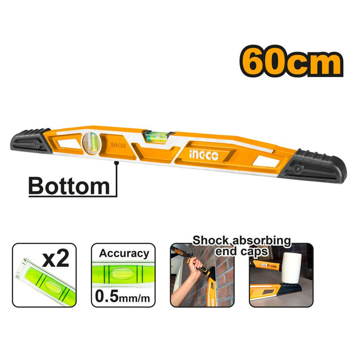 INGCO Level Mason 60cm HBSL08060 - Professional Measuring Tool