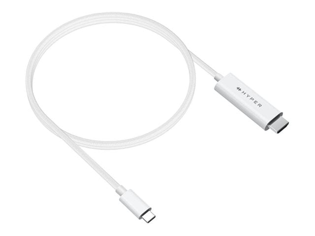 TARGUS - HYPER 4K USB-C TO HDMI CABLE - WHITE SHARE 4K60HZ CONTENT WITH A SINGLE CABLE