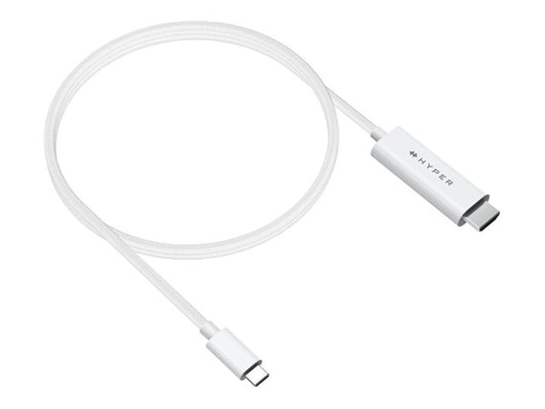 TARGUS - HYPER 4K USB-C TO HDMI CABLE - WHITE SHARE 4K60HZ CONTENT WITH A SINGLE CABLE