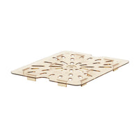 CAMBRO High Heat Amber Drain Shelf for 1/2 Size Food Pans - Durable & Heat Resistant HDS0003