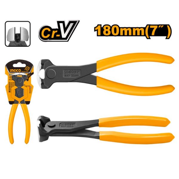 INGCO End Cutting Plier 180mm HECP02180 | Professional Grade Pliers on chavda.com