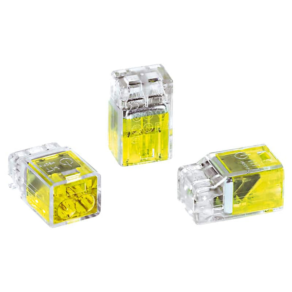Helacon Connector 2 Way Prepack (10) Yellow