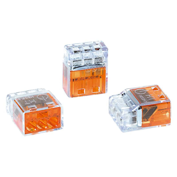 Helacon Connector 3 Way Prepack (10) Orange