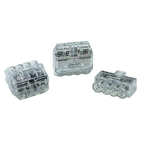 Helacon Connector 4 Way 0.5 to 2.5mm Wire Clear