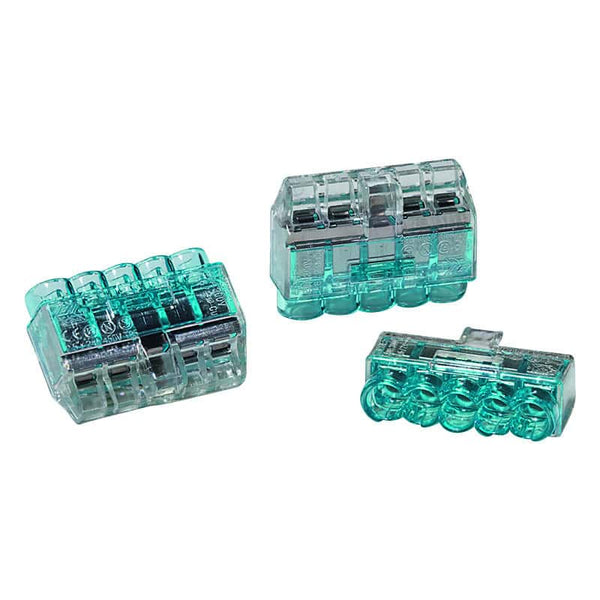 Helacon Connector 5 Way 0.5 to 2.5mm Wire Blue